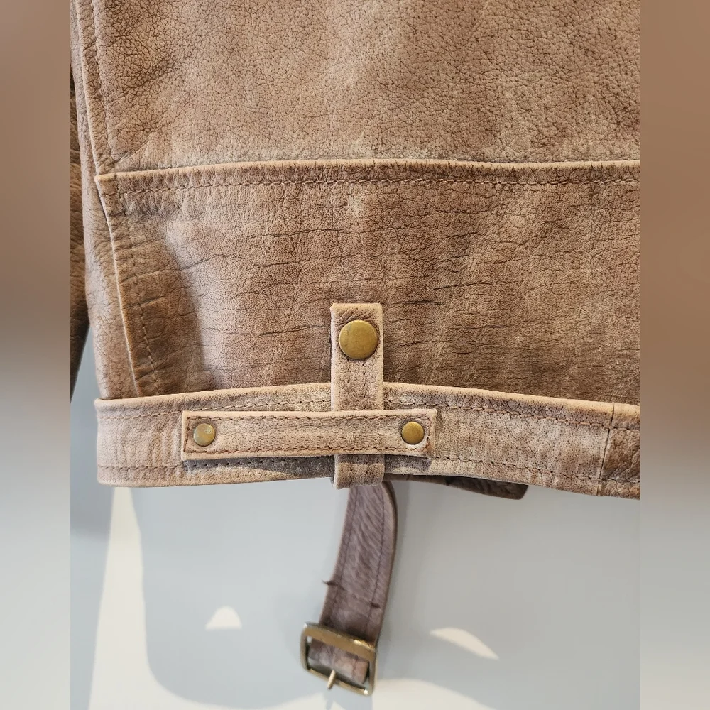 Aged Straight to Hell "Commando" Moto Jacket - Picture 8 of 12